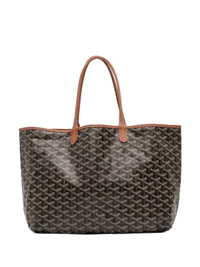 Pre-owned Goyard 2019 Ine Saint Louis Pm Tote Bag In Black