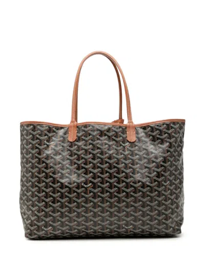 Pre-owned Goyard 2019 Ine Saint Louis Pm Tote Bag In Black