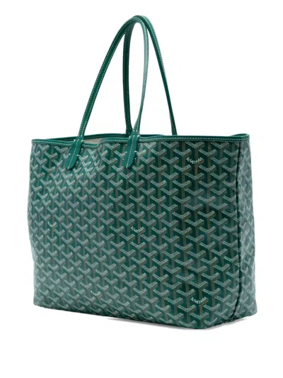 Pre-owned Goyard 2019 Ine Saint Louis Pm Tote Bag In Green