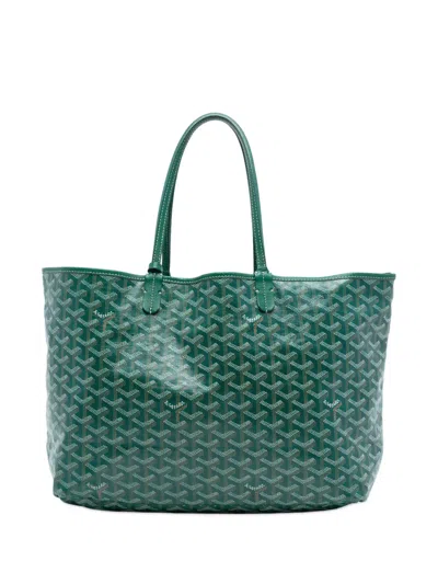Pre-owned Goyard 2019 Ine Saint Louis Pm Tote Bag In Green