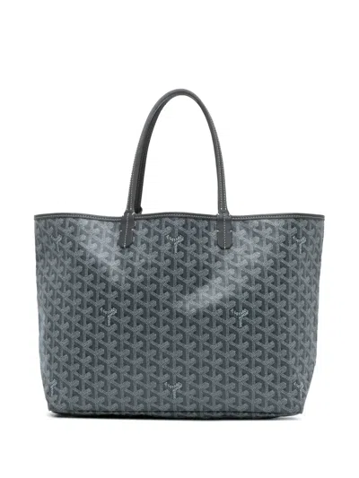 Pre-owned Goyard 2019 Ine Saint Louis Pm Tote Bag In Grey