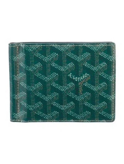 Pre-owned Goyard 2019 Ine Saint Pierre Money Clip Wallet Wallet In Green