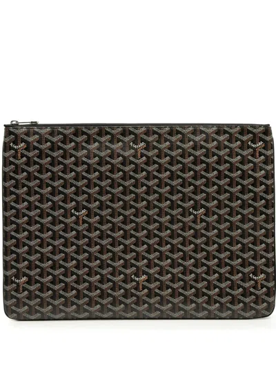Pre-owned Goyard 2019 Ine Senat Gm Clutch Bag In Black