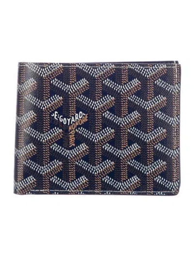 Pre-owned Goyard 2019 Ine Victoire Wallet W/ Tags In Blue