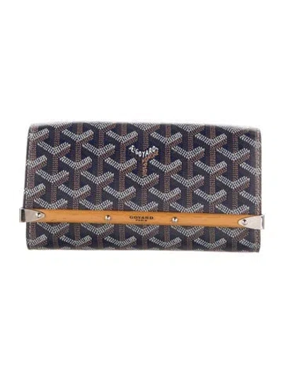 Pre-owned Goyard 2019 Ine Wallet In Blue