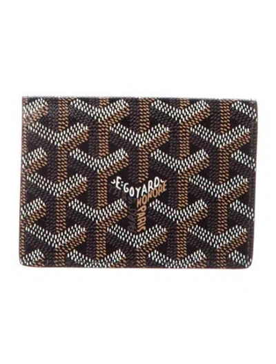 Pre-owned Goyard 2019 Malesherbes Card Holder W/ Tags In Black