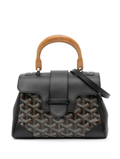 Pre-owned Goyard 2019 Mini Ine Saigon Souple Satchel In Black