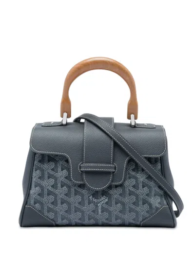 Pre-owned Goyard 2019 Mini Ine Saigon Souple Satchel In Grey