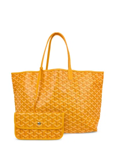 Pre-owned Goyard 2019 St.louis Pm Tote Bag In Yellow