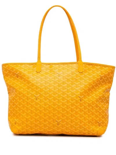Pre-owned Goyard 2020 Ine Artois Mm Tote Bag In Yellow