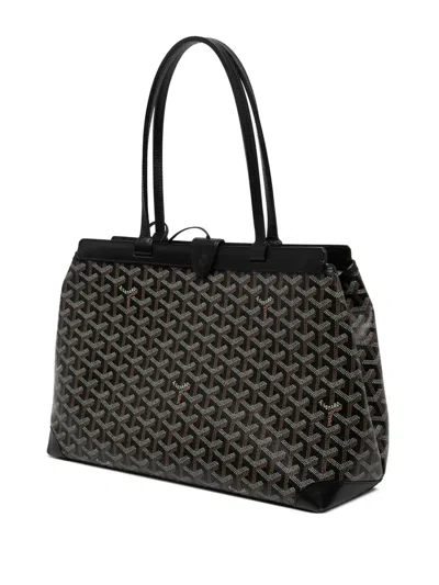 Pre-owned Goyard 2020 Ine Bellechasse Pm Tote Bag In Black