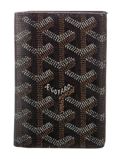 Pre-owned Goyard 2020 Ine Card Holder In Black