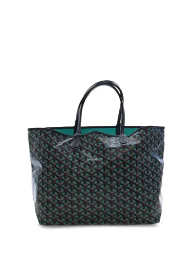 Pre-owned Goyard 2020 Ine Claire Voie Saint Louis Pm Tote Bag In Black