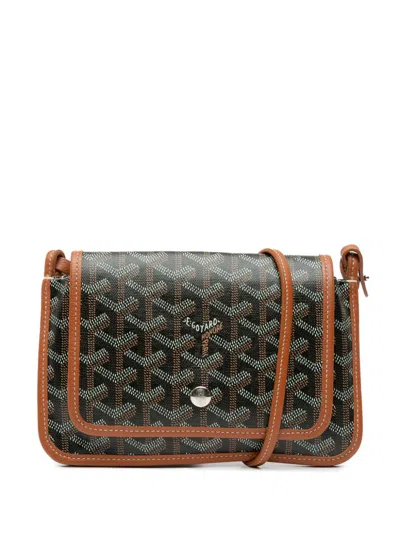 Pre-owned Goyard 2020 Ine Plumet Pocket Wallet Crossbody Bag In 黑色