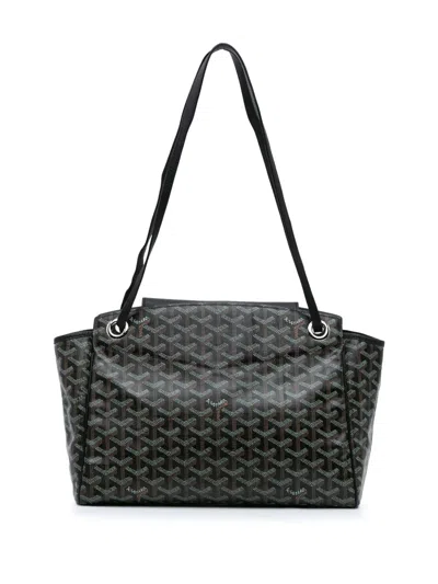 Pre-owned Goyard 2020 Ine Rouette Pm Shoulder Bag In Black