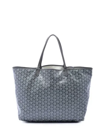 Pre-owned Goyard 2020 Ine Saint Louis Gm Tote Bag In Grey