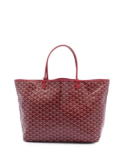 Pre-owned Goyard 2020 Ine Saint Louis Gm Tote Bag In Red