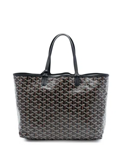 Pre-owned Goyard 2020 Ine Saint Louis Pm Tote Bag In Black