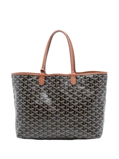 Pre-owned Goyard 2020 Ine Saint Louis Pm Tote Bag In Black