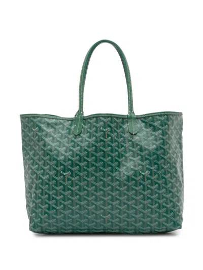 Pre-owned Goyard 2020 Ine Saint Louis Pm Tote Bag In Green