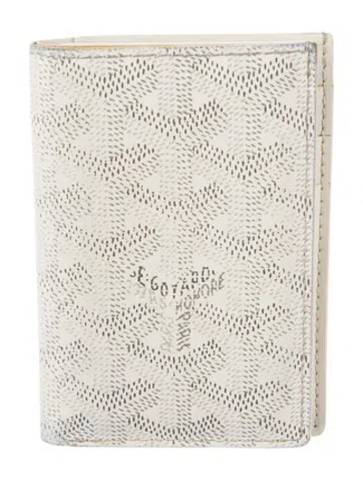 Pre-owned Goyard 2020 Saint Pierre Card Card Holder In White