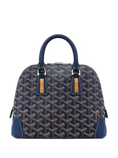 Pre-owned Goyard 2020-2026 Mini Ine Vendome Satchel In Blue
