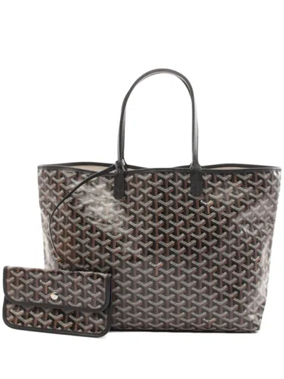 Pre-owned Goyard 2020s Saint Louis Pm Tote Bag In Black