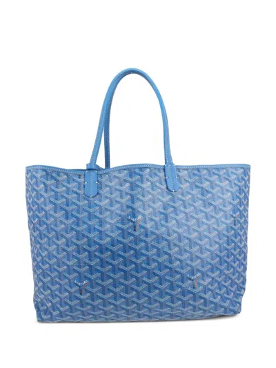 Pre-owned Goyard 2020s Saint Louis Tote Bag In Blue