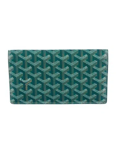Pre-owned Goyard 2021 Ine Continental Wallet W/ Tags In Green