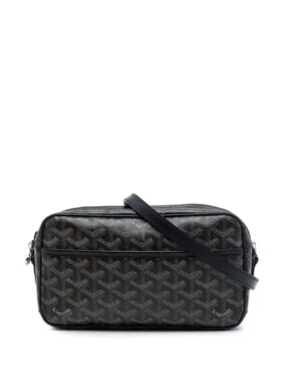 Pre-owned Goyard 2021 Ine Sac Cap Vert Crossbody Bag In Black
