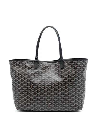 Pre-owned Goyard 2021 Ine Saint Louis Pm Tote Bag In Black