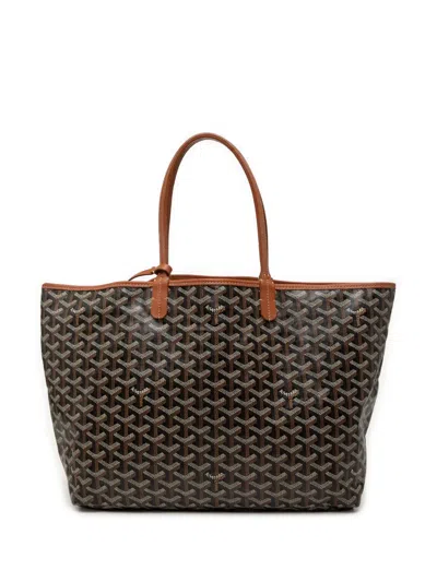 Pre-owned Goyard 2021 Ine Saint Louis Pm Tote Bag In Black