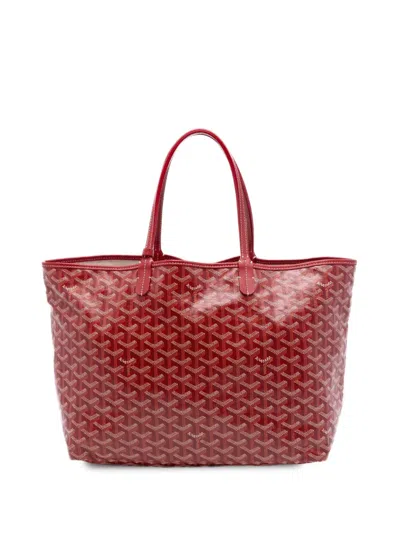 Pre-owned Goyard 2021 Ine Saint Louis Pm Tote Bag In Red