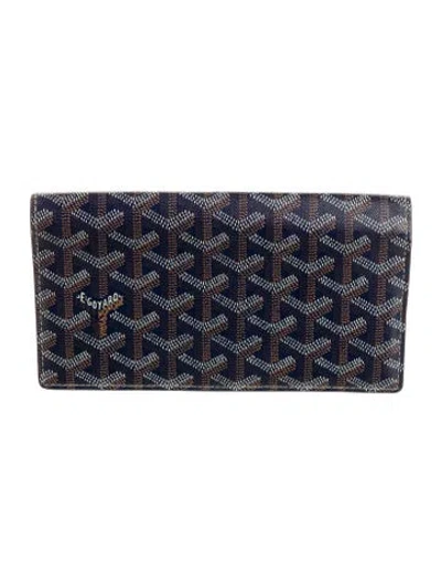 Pre-owned Goyard 2021 Richelieu Wallet In Blue
