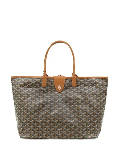 Pre-owned Goyard 2021-2026 Ine Saint Louis Pm Tote Bag In Black
