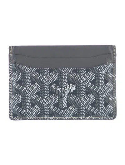 Pre-owned Goyard 2022  Saint Sulpice Card Holder Card Holder In Gray