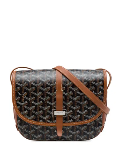 Pre-owned Goyard 2022 Ine Belvedere Pm Crossbody Bag In Black