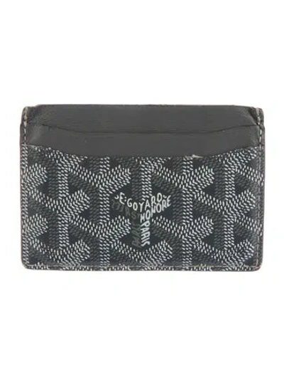 Pre-owned Goyard 2022 Ine Card Holder In Gray