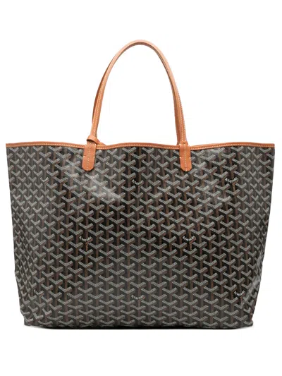 Pre-owned Goyard 2022 Ine Saint Louis Gm Tote Bag In Black