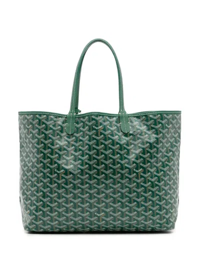 Pre-owned Goyard 2022 Ine Saint Louis Pm Tote Bag In Green