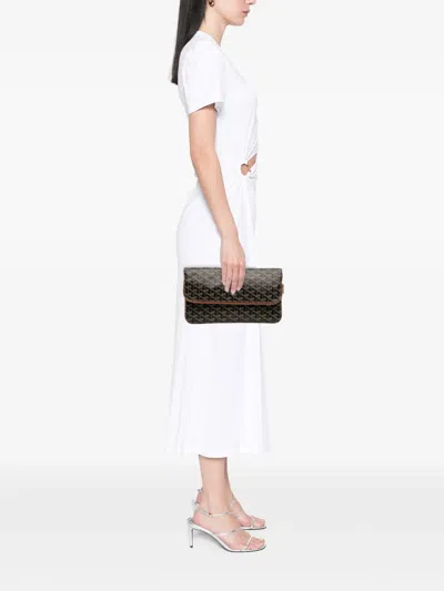 Pre-owned Goyard 2022 Ine Sainte Marie Mm Clutch Bag In Black