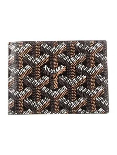 Pre-owned Goyard 2022 Malesherbes Card Holder In Brown