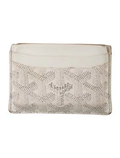 Pre-owned Goyard 2022 Saint Sulpice Card Holder In White