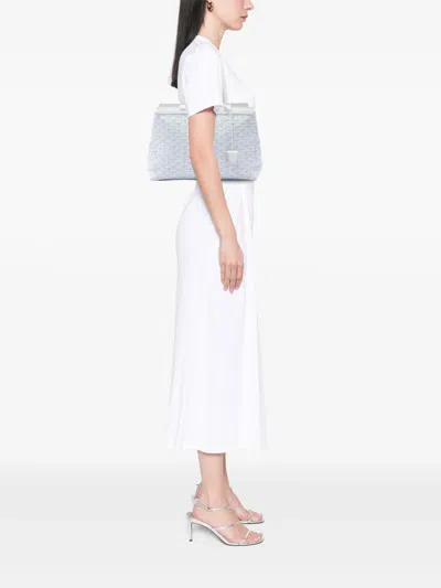 Pre-owned Goyard 2023 Ine Bellechasse Pm Tote Bag In White