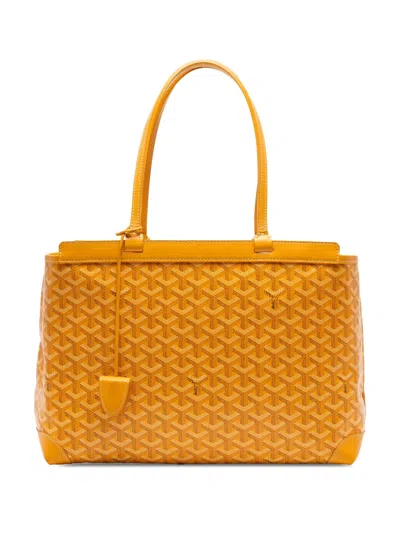 Pre-owned Goyard 2023 Ine Bellechasse Pm Tote Bag In Yellow