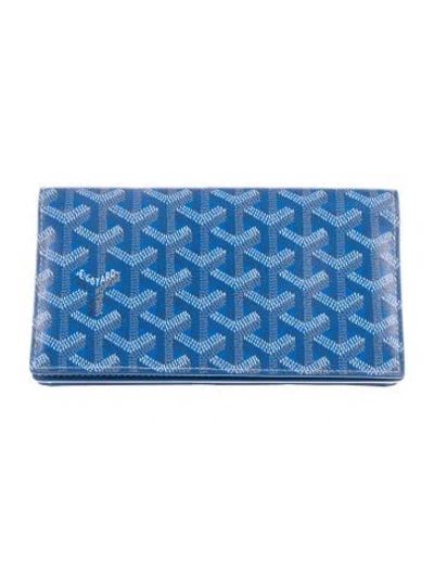 Pre-owned Goyard 2023 Ine Bifold Wallet In Blue