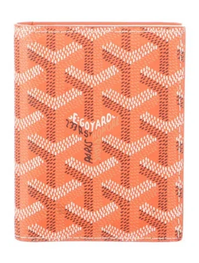Pre-owned Goyard 2023 Ine Bifold Wallet In Orange