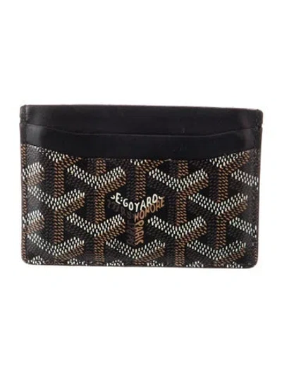 Pre-owned Goyard 2023 Ine Card Holder In Black