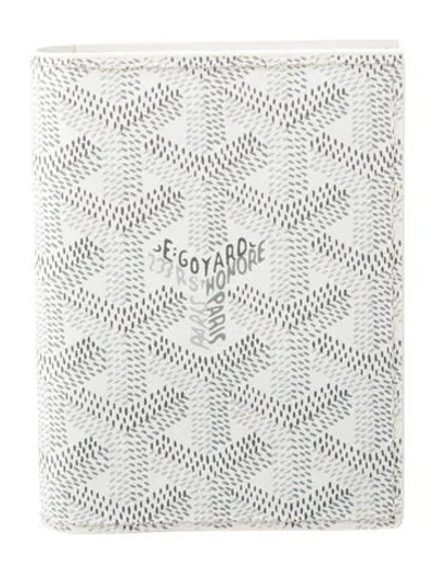 Pre-owned Goyard 2023 Ine Card Holder In White