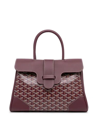 Pre-owned Goyard 2023 Ine Saigon Tote Bag In Red
